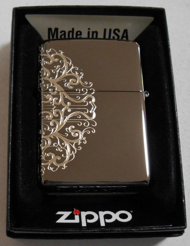 画像: ★アラベスク！ARABESQU ３面連続デザイン ブラック二ッケル  ２０１１年 ZIPPO！新品