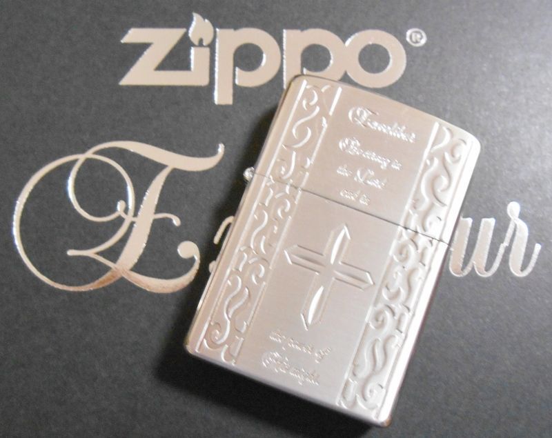 画像: ☆人気のクロス！シルバーサテン 限定 ネックレス付 ２００４年９月 ZIPPO！新品