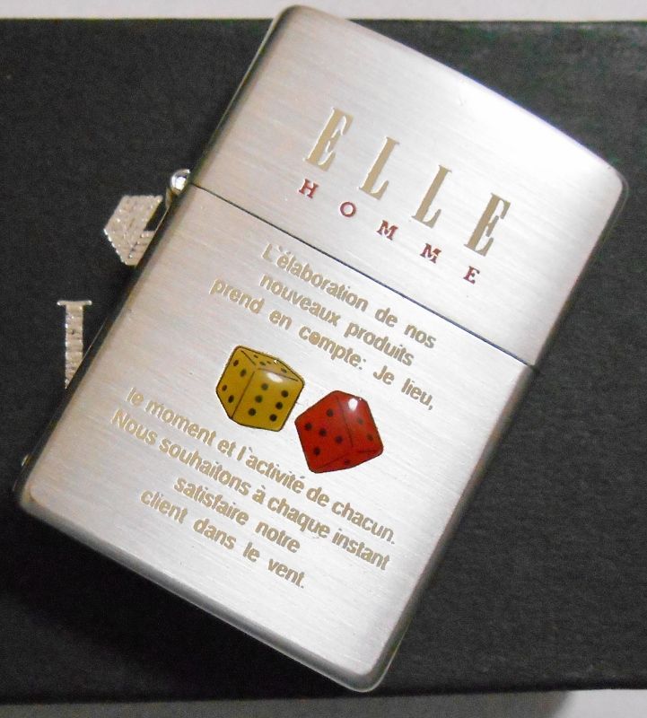 画像: ☆１９９７年４月 ELLE！人気ブランド  ★ELLE HOMME PARIS ZIPPO！未使用品