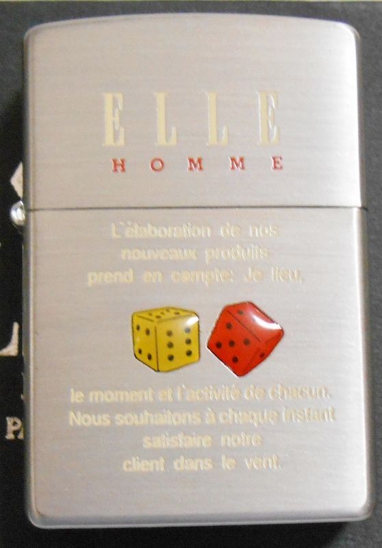 画像1: ☆１９９７年４月 ELLE！人気ブランド  ★ELLE HOMME PARIS ZIPPO！未使用品