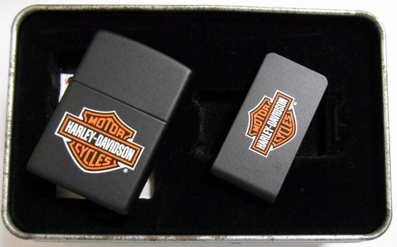 画像: ★USA限定セット！HARLEY-DAVIDSON ２０００年 マネークリップ付 BLACK  ZIPPO！新品