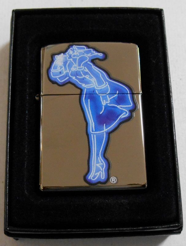 画像: ☆WINDY！ウィンディ ☆ネオンデザイン ２００８年 両面加工 USA ZIPPO！新品