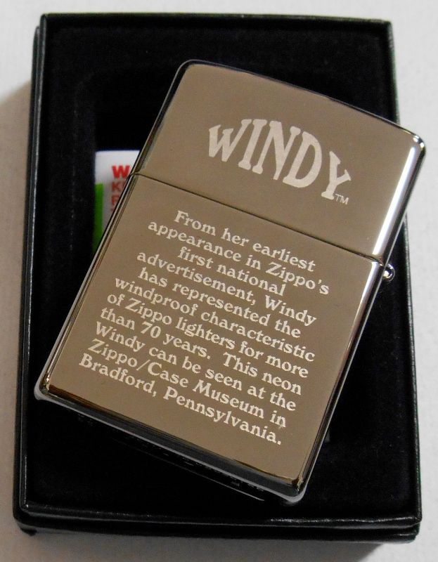 画像: ☆WINDY！ウィンディ ☆ネオンデザイン ２００８年 両面加工 USA ZIPPO！新品