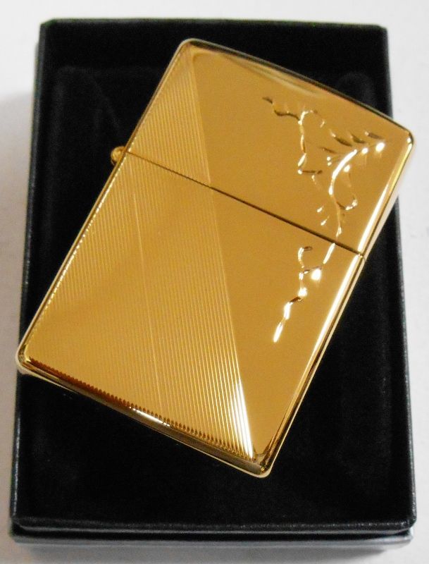 純金メッキ　K24　ZIPPO　両面　新品　送料無料　ジッポ　ライター