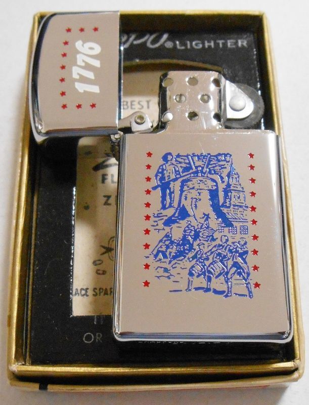 画像: ☆１９７５年 VINTAGE １７７６ アメリカ合衆国建国２００年 Slim Zippo！未使用品