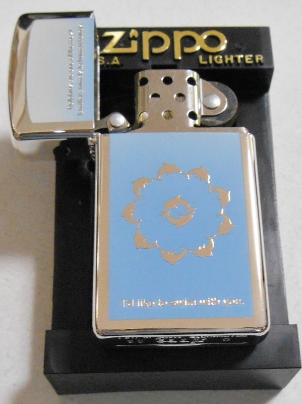 画像: ☆イルカ！スリム ＤＯＬＰＨＩＮ ２００２年 ブルー系 銀加工 SLIM ＺＩＰＰＯ！新品