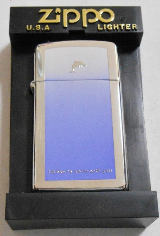 画像: イルカ！スリム ＤＯＬＰＨＩＮ ２０００年 パープル系 銀加工 SLIM ＺＩＰＰＯ！新品