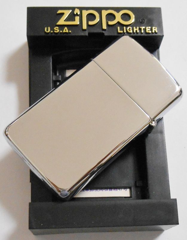 画像: スリム ２００４年 ZIPPOロゴ ＃１６１０ 鏡面 SLIM ZIPPO！新品A