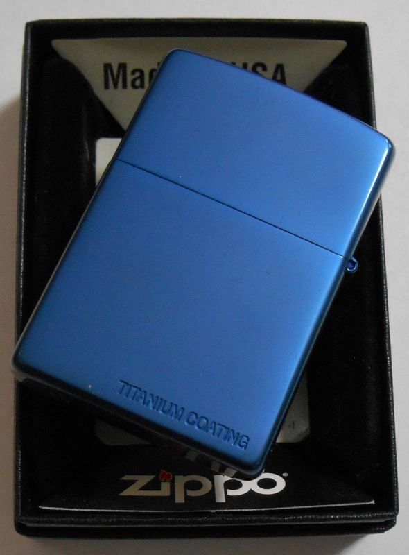 画像: ☆夢！漢字で・・夢＆ハートのデザイン！ブルーチタン  ２００３年 ZIPPO！新品