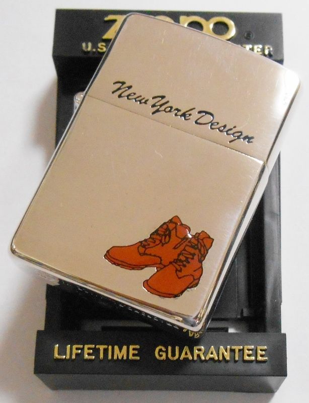 画像: ★１９９７年７月 NEW YORK DESIGN 革靴 SHOES 銀加工 ZIPPO！未使用品