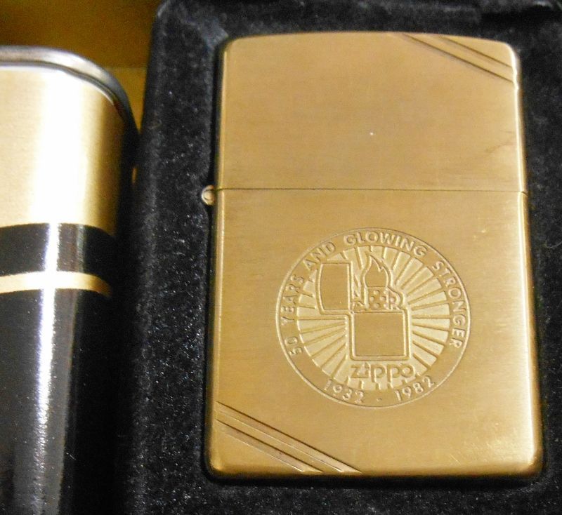 画像: ☆１９８２年 ZIPPO社創業５０周年記念 コメモラディブ BRASS ZIPPO！未使用品