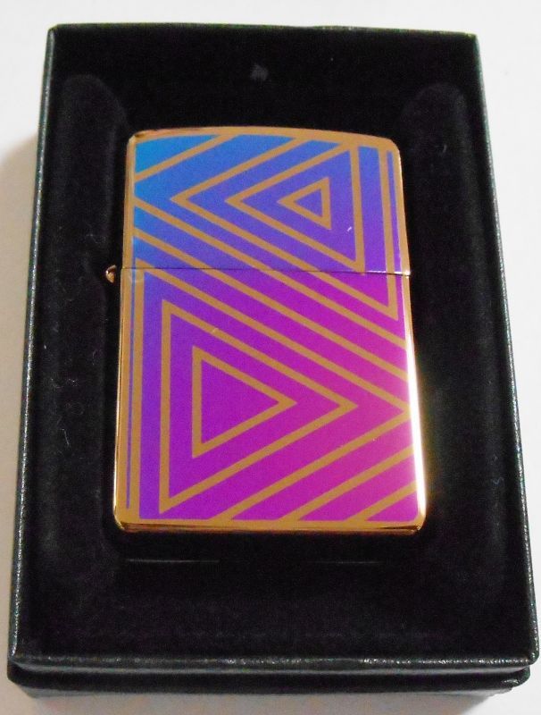 画像1: ☆和柄風！両面デザイン Titanium Coarting ２００３年 ブロンズ ZIPPO！新品C