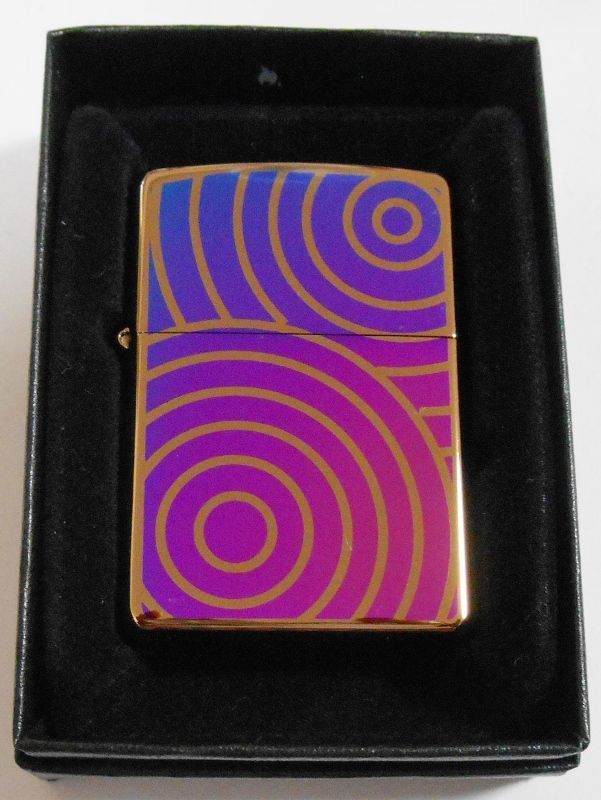 画像1: ☆和柄風！両面デザイン Titanium Coarting ２００３年 ブロンズ ZIPPO！新品B