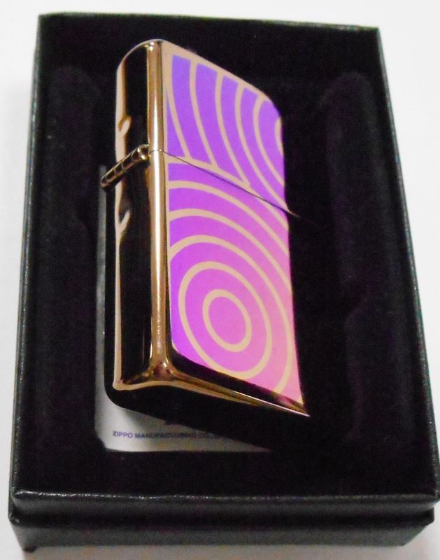 画像: ☆和柄風！両面デザイン Titanium Coarting ２００３年 ブロンズ ZIPPO！新品B