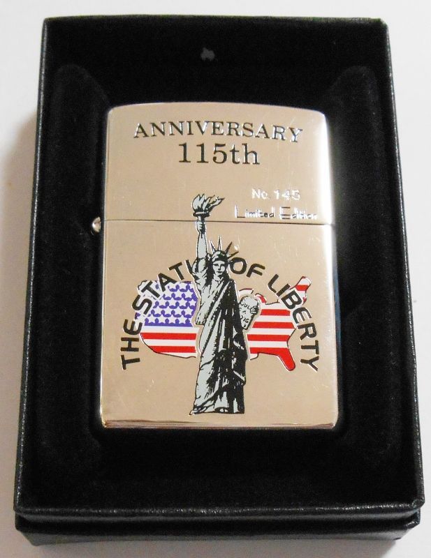 画像1: ★自由の女神！１１５周年記念限定 ２０００年４月 銀加工 ZIPPO！未使用品