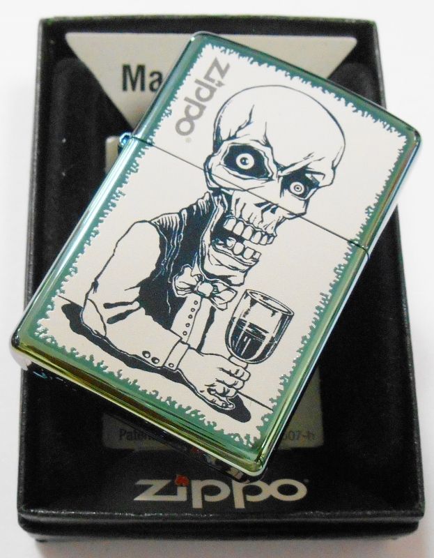 画像: ☆ SKULL お洒落な・・スカルデザイン USA ２０１４年 カメレオン ZIPPO！新品