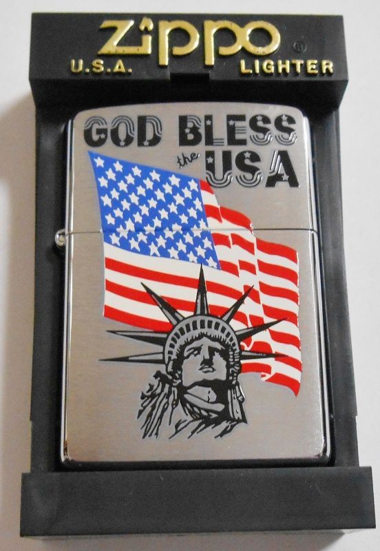 画像1: ☆ GOD BLESS the USA！自由の女神 & 星条旗２００１年９月 USA ZIPPO！新品