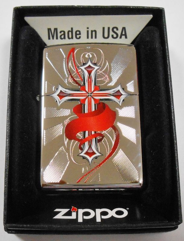 画像1: ☆ CROSS お洒落な・・クロスデザイン USA ２０１５年 ＃２５０ USA ZIPPO！新品