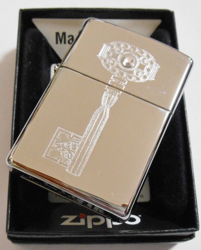 画像: ☆ 輝く・・スワロフスキー・クリスタル！鍵 キーデザイン ＃２５０ USA ２０１１年 ZIPPO！新品