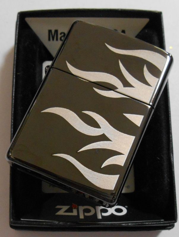 画像: ★TRABAL！人気の・・トライバル 両面デザイン USA 黒 EBONY ２０１０年 ZIPPO！新品