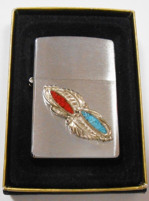 画像: ☆ネイティブ・アメリカン！Feather Stone Emblem ２００３年１０月 USA ZIPPO！新品