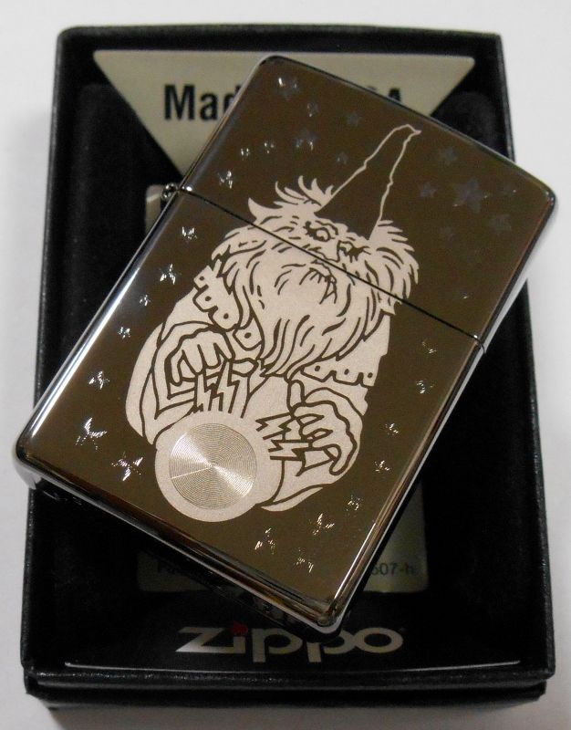 画像: ☆ ZIPPO社 占いおじさん！２０１４年 ブラックアイス USA ZIPPO！新品