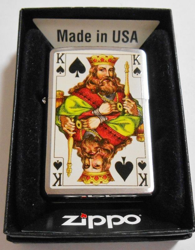 画像1: ☆ トランプ KING！両面キング・デザインの違いを探そう・・！ USA ZIPPO 新品