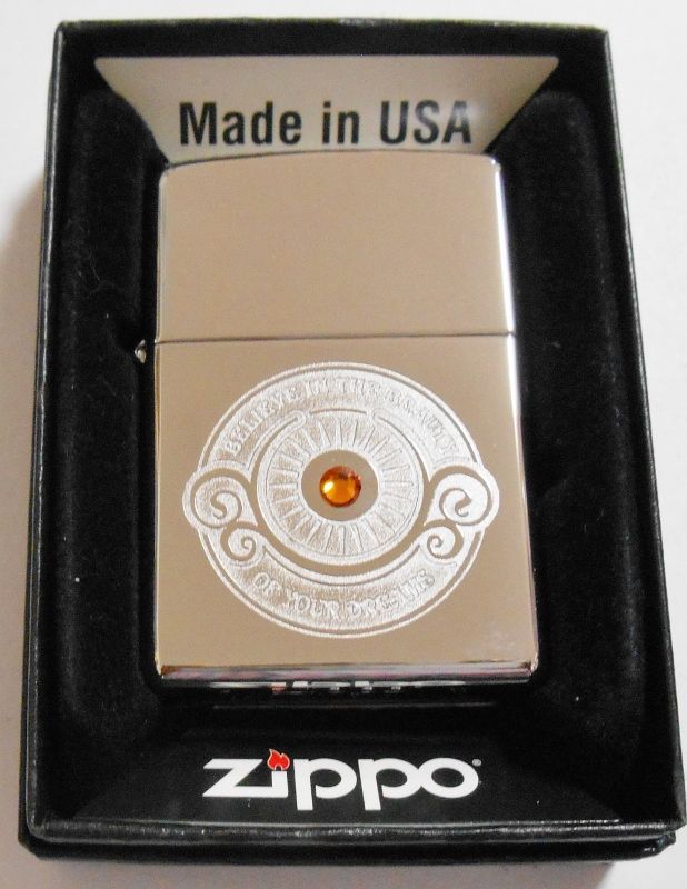 画像: ☆ 輝く・・スワロフスキー・クリスタル！DREAMS デザイン ＃２５０ USA ２０１１年 ZIPPO！新品