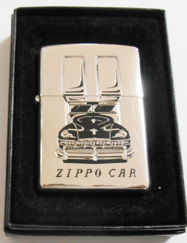 画像: ☆ZippoCar！ジッポーカー ２００７年 ６０周年 両面車デザイン 銀加工鏡面 ZIPPO！新品A