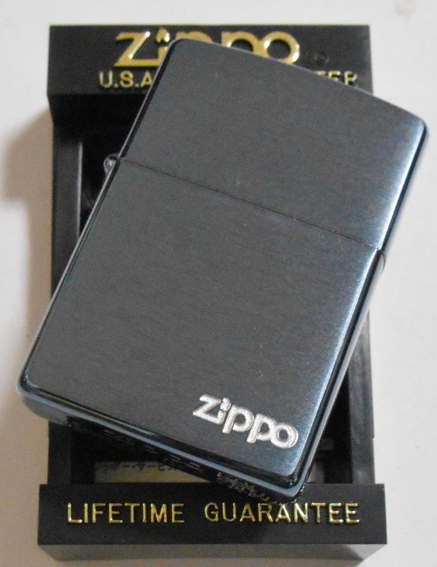 画像: ☆１９９６年１２月 ブルー・ブラッシュ ZIPPOロゴ入り ZIPPO！新品