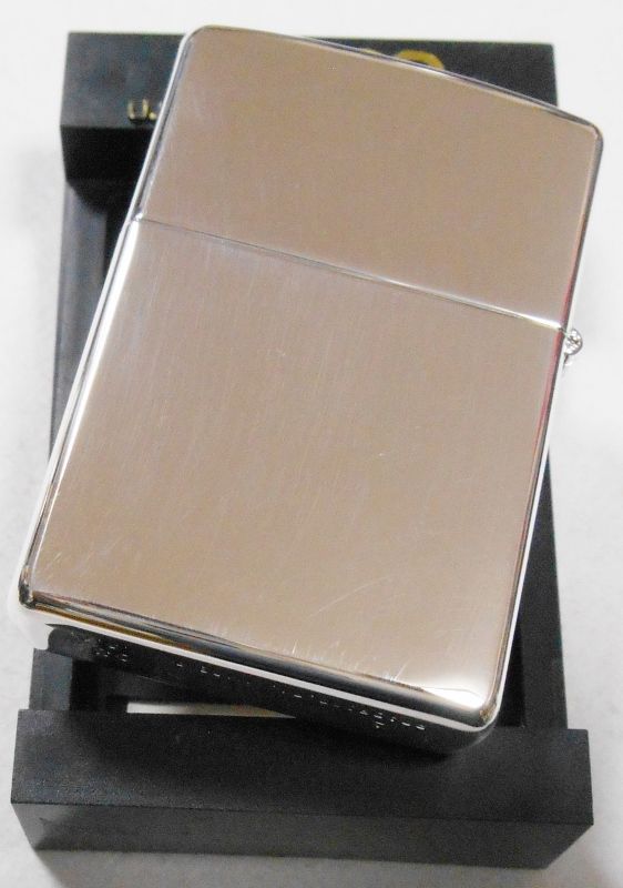 画像: お洒落な・・ストライプ（エンジンターン） 銀加工 ２００３年 ZIPPO！新品 