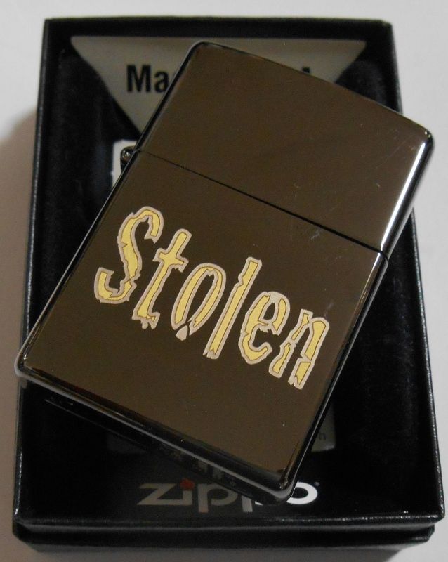 画像: Stolen！渋い・・黒 EBONY Laser Two Tone ２０１４年 USA ZIPPO！新品