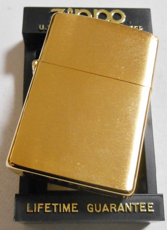画像: ☆１９９２年８月 輝く・・＃２００G ブラッシュゴールド GOLD PLATED  ZIPPO！新品