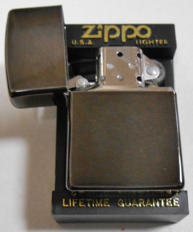 画像: ★１９９５年１月（A)製 廃番カラー 黒系 ★ミッドナイトクローム ZIPPO！新品