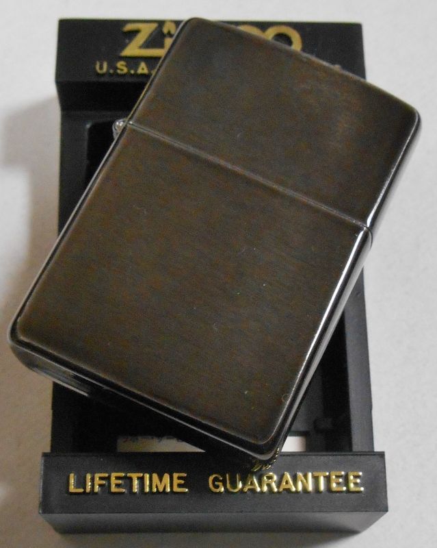 画像: ★１９９５年１月（A)製 廃番カラー 黒系 ★ミッドナイトクローム ZIPPO！新品