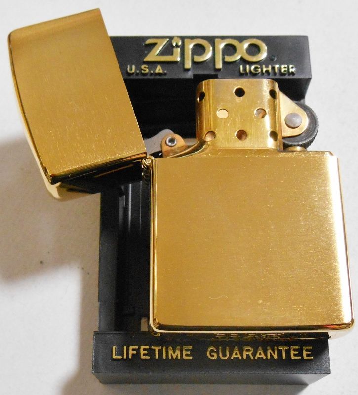 画像: ☆１９９２年８月 輝く・・＃２００G ブラッシュゴールド GOLD PLATED  ZIPPO！新品