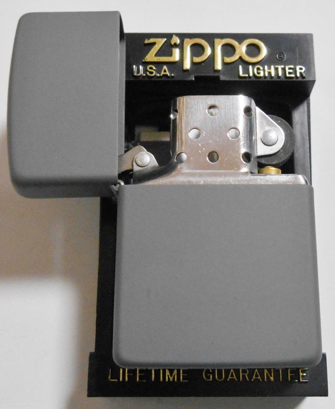 画像: ☆１９９４年１０月（J)製 渋い色合いの・・全面グレー ZIPPO！新品