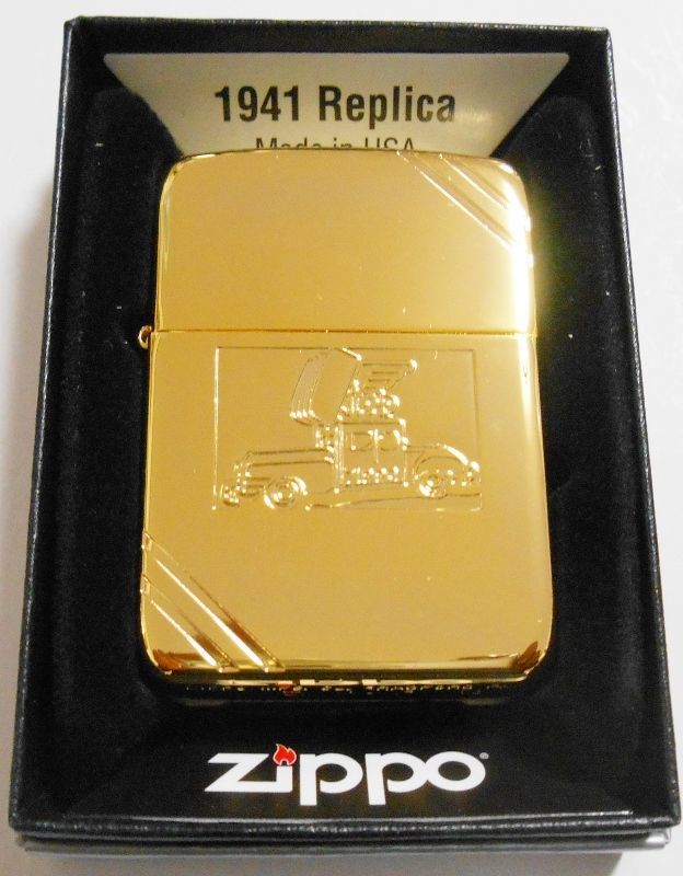 画像1: ☆１９４１ ジッポーカー ZippoCar！輝く・・ゴールドプレート  ２０１６年 ＺＩＰＰＯ！新品