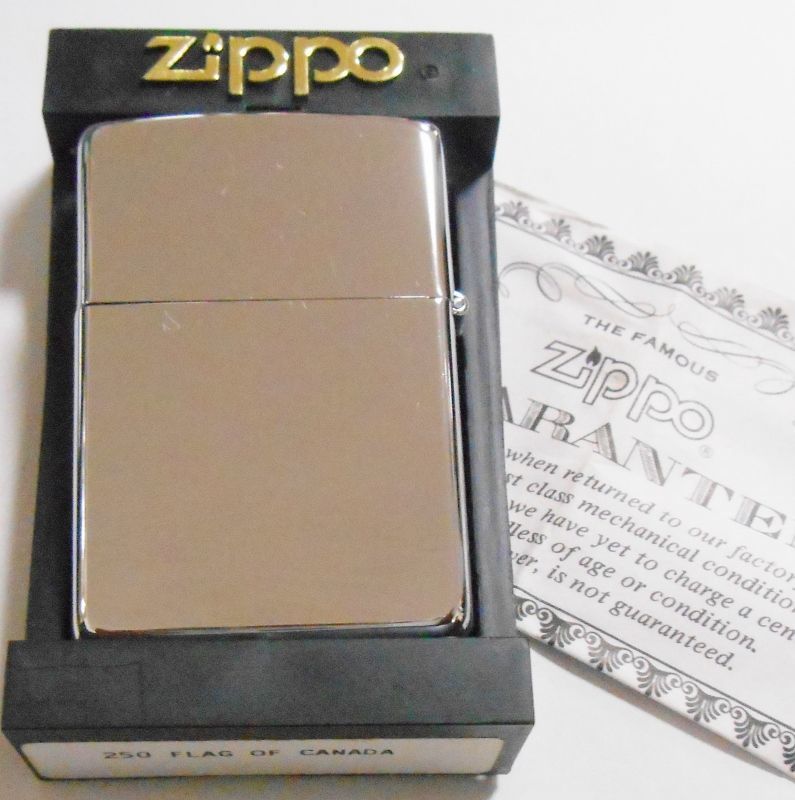 画像: ★カナダ・ジッポー！米国ジッポー社 カナダ工場製 国旗 １９９５年５月製 ＃２５０ ZIPPO！新品