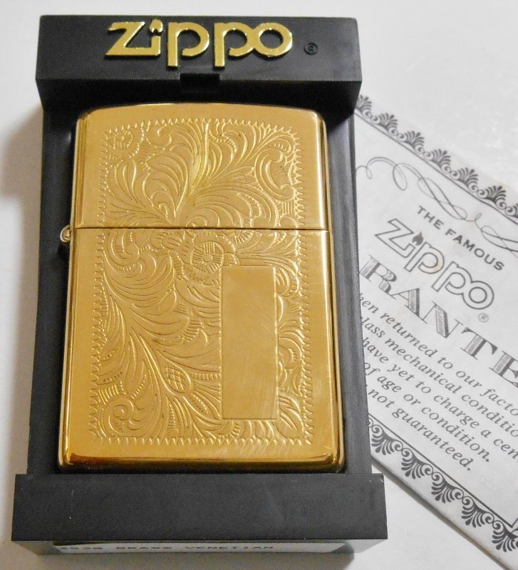 画像: ★カナダ・ジッポー！１９９５年１０月（J） ベネチアン柄 SOLID BRASS ＺＩＰＰＯ！新品