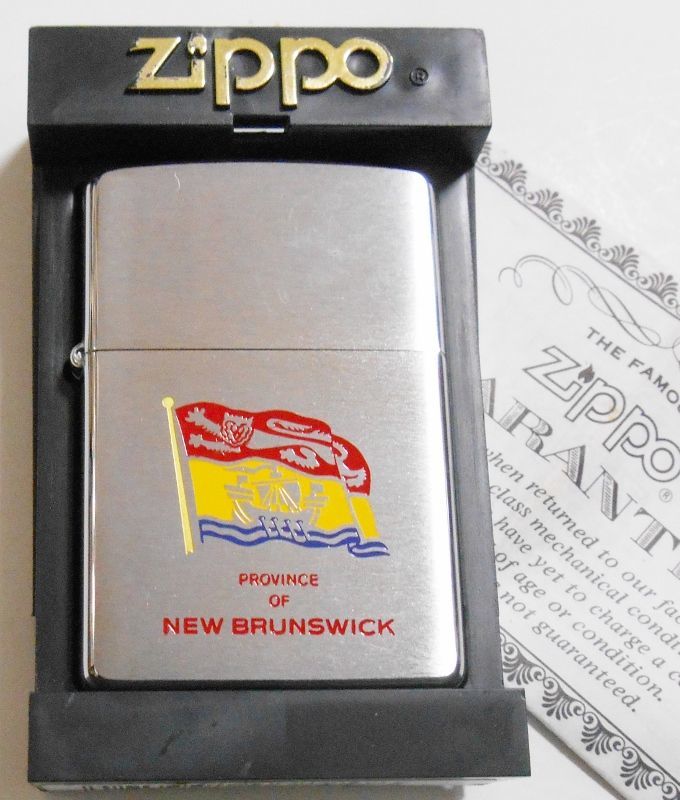 画像: ★カナダ・ジッポー！FLAG OF CANADA　NEW BRUNSWICK ２００１年７月製 ＃２００ ZIPPO！新品