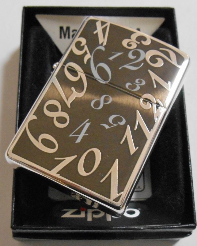 ☆豪華！両面 ダイアル数字 Dial ブラック＆スピン ２００５年 ZIPPO