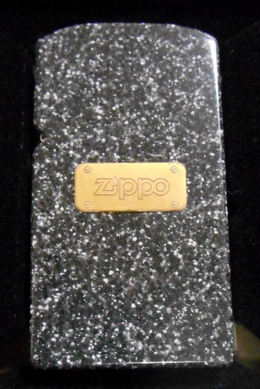 画像1: ☆スリム STONE！１９９０年代 ストーン巻き（練り石）SLIM  ZIPPO！未使用品