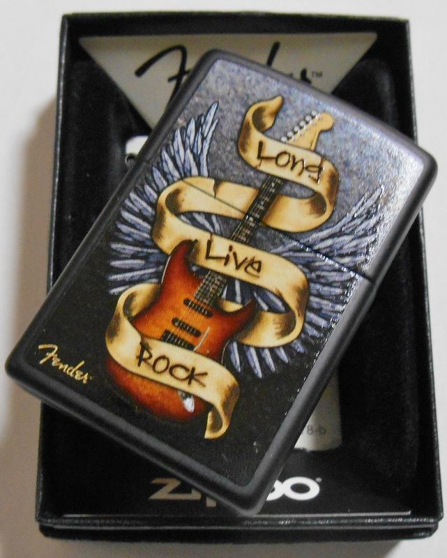 画像: Fender USA！フェンダー Long Live Rock ２０１７年 ブラック ZIPPO！新品