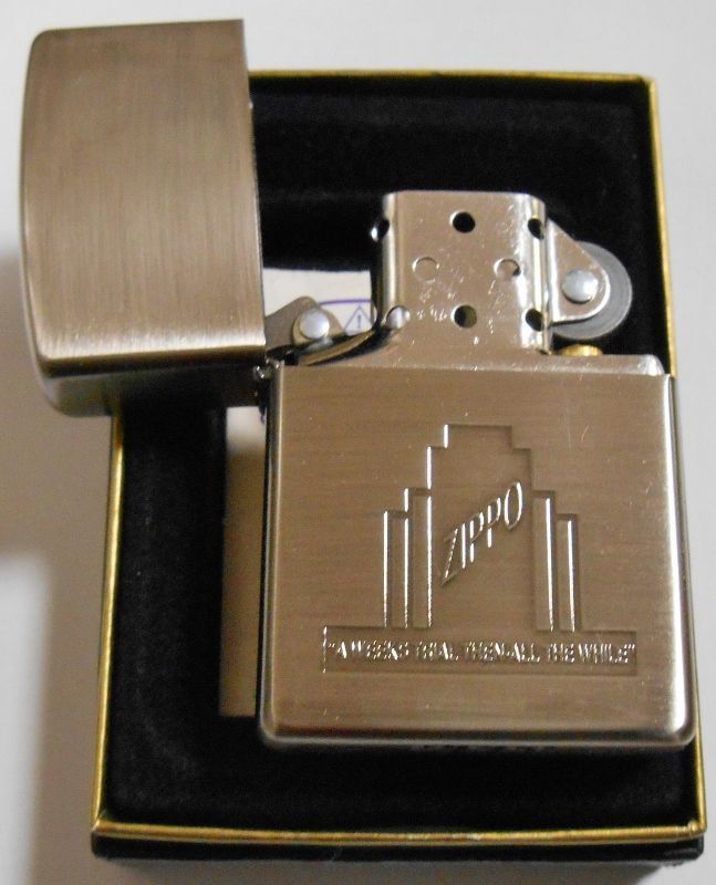 画像: ★１９９８年１月 ジッポーオールドＢＯＸ柄 渋い・・二ッケル古美 ZIPPO！新品