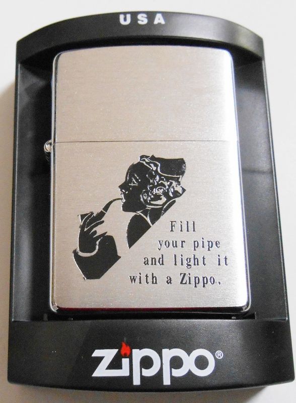 画像1: ☆Windy！パイプ用 ジッポー！PIPE GIRL DESIGN ＃２００PL ２００５年 ZIPPO！新品