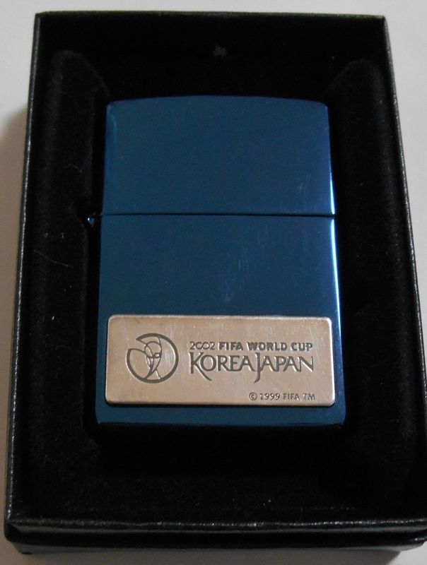 画像1: ☆２００２年 FIFA WORLD CUP 日韓大会 KOREA JAPAN ブルーチタン ZIPPO！新品