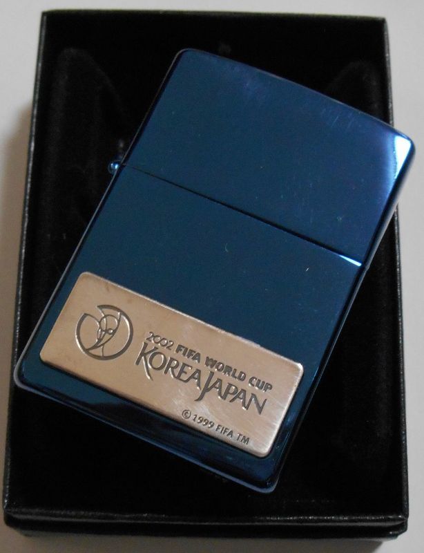 画像: ☆２００２年 FIFA WORLD CUP 日韓大会 KOREA JAPAN ブルーチタン ZIPPO！新品