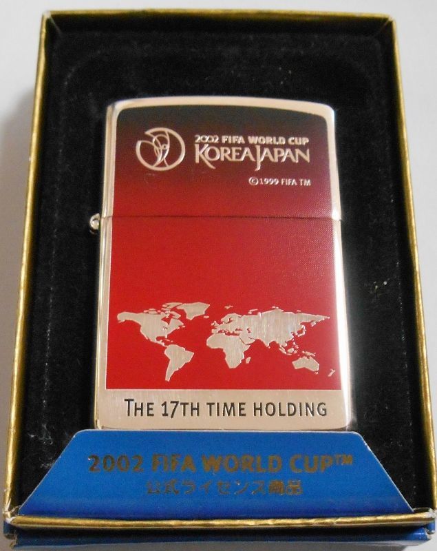 画像: ☆２００２年 FIFA WORLD CUP 日韓大会 KOREA JAPAN 銀加工 ZIPPO！新品B