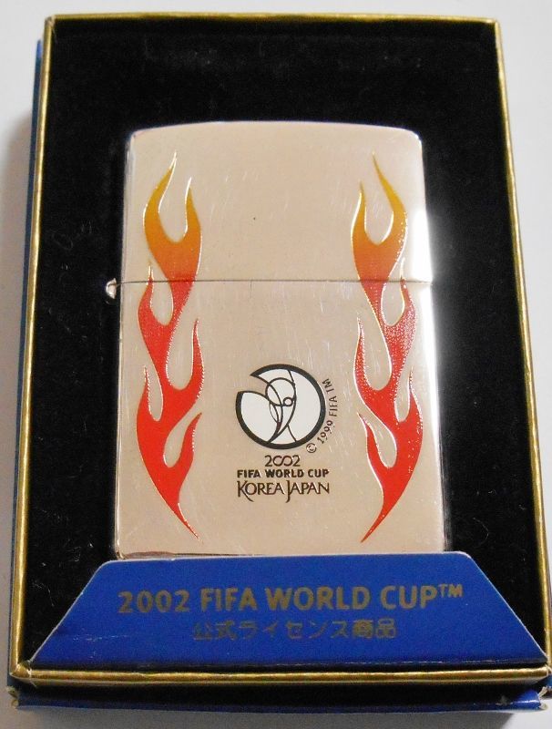 画像: ☆２００２年 FIFA WORLD CUP 日韓大会 KOREA JAPAN 銀加工 ZIPPO！新品A